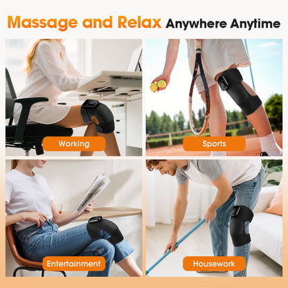 Calmora™ Heated Knee Massager — Heat + Vibration