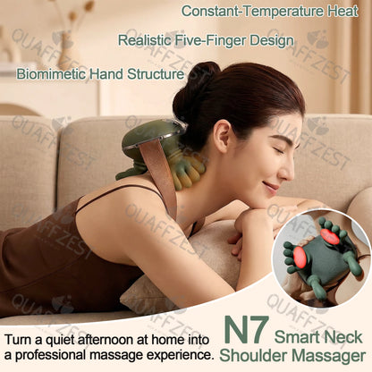 Calmora™ Wireless Neck Massager — Bionic Finger Kneading