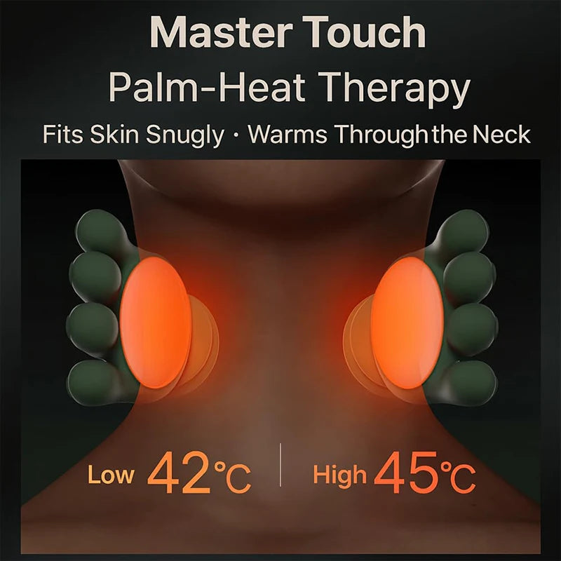 Calmora™ Pro Bionic Neck & Shoulder Massager — Heat + Kneading
