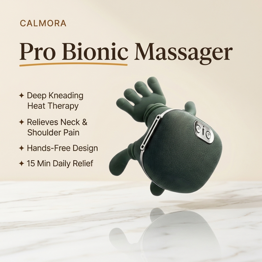 Calmora™ Pro Bionic Neck & Shoulder Massager — Heat + Kneading